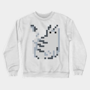 Cat Pixel Art - grey Crewneck Sweatshirt